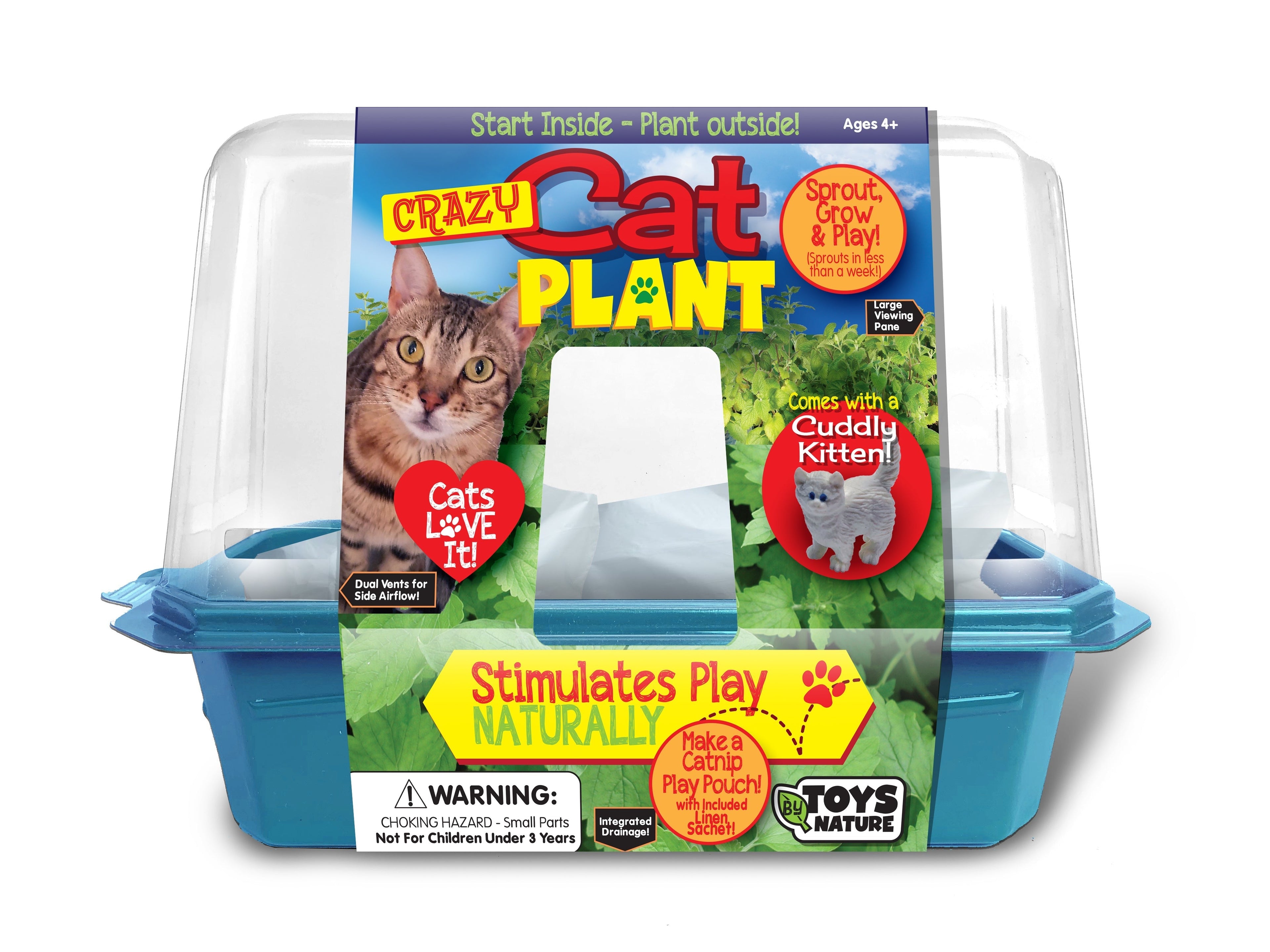 Toys By Nature Miniature World Crazy Cat Plant Growing Kit