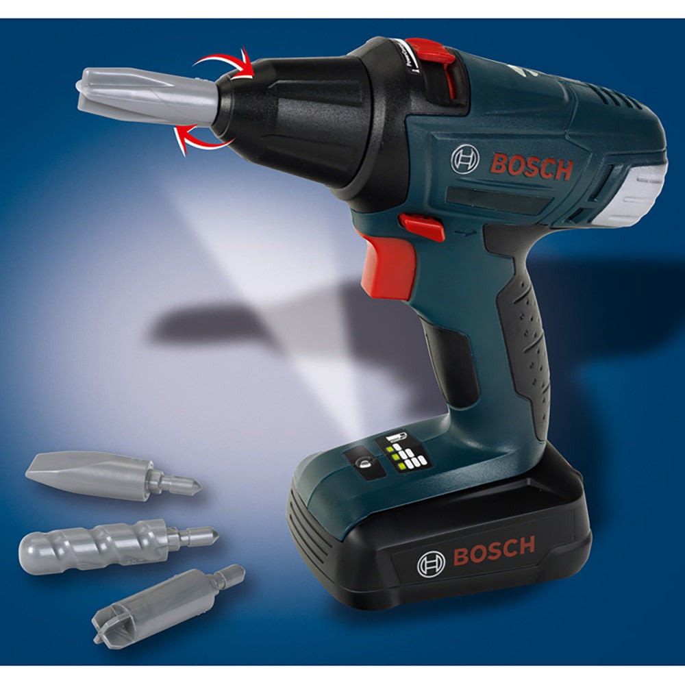 Bosch Mini 2-In-1 Cordless Drill & Screwdriver - Interactive Toy for Kids Ages 3+