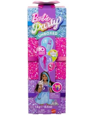 Barbie Party Unboxed Glam Party Series - Sparkle Accessories with 10 Surprises