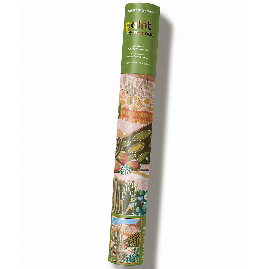 Journey Of Something Cactus Valley Paint By Numbers Kit With 19.7-Inch Canvas