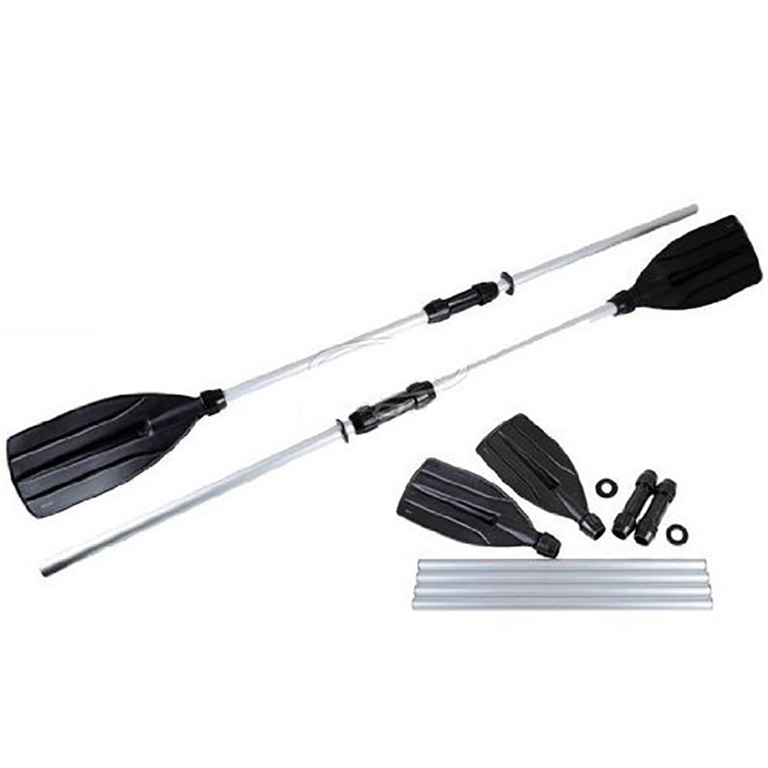 Bestway Sectional Aluminum Oars, 57 inch - Silver Dual-Purpose Paddles