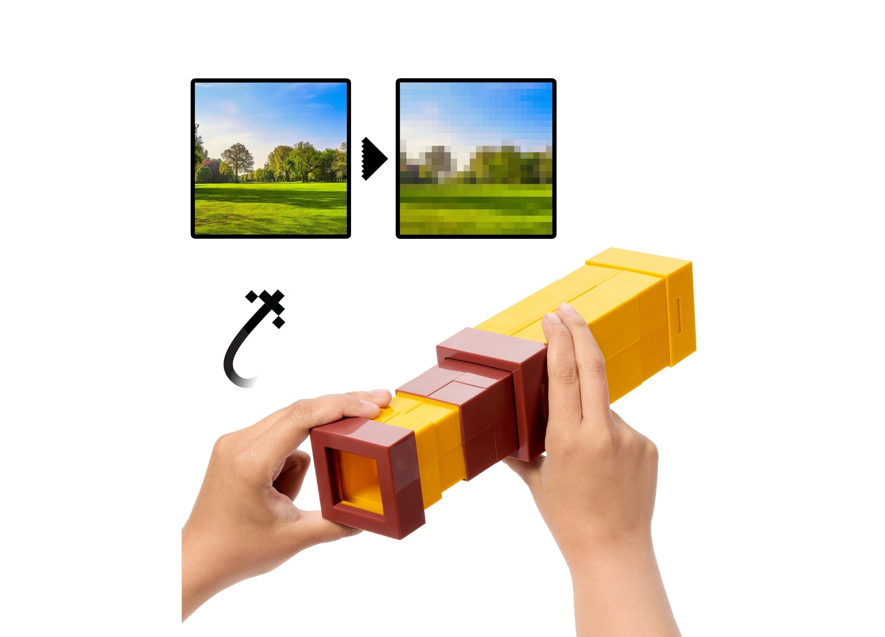 Minecraft Pixel Spyglass Role-Play Toy