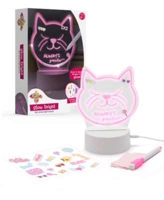 Geoffrey's Toy Box Cat Head Glow Bright Dry-Erase Light Board