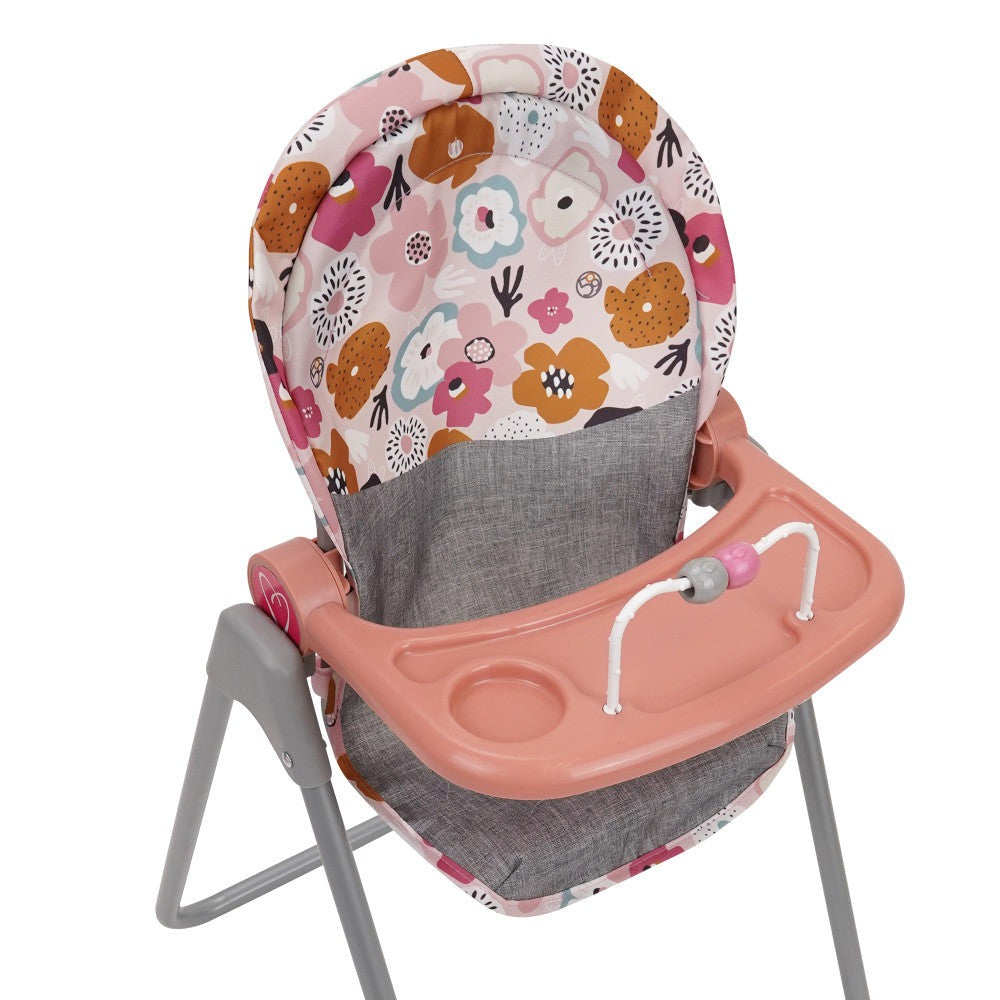 509 Crew - Melange Flora Foodie Doll Highchair Set, Ages 3+