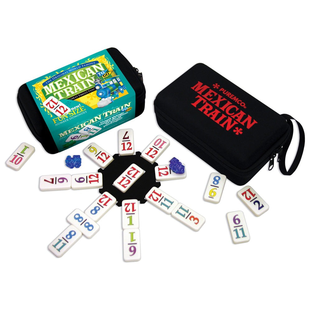 Mexican Train To Go Number Dominoes Set by Puremco