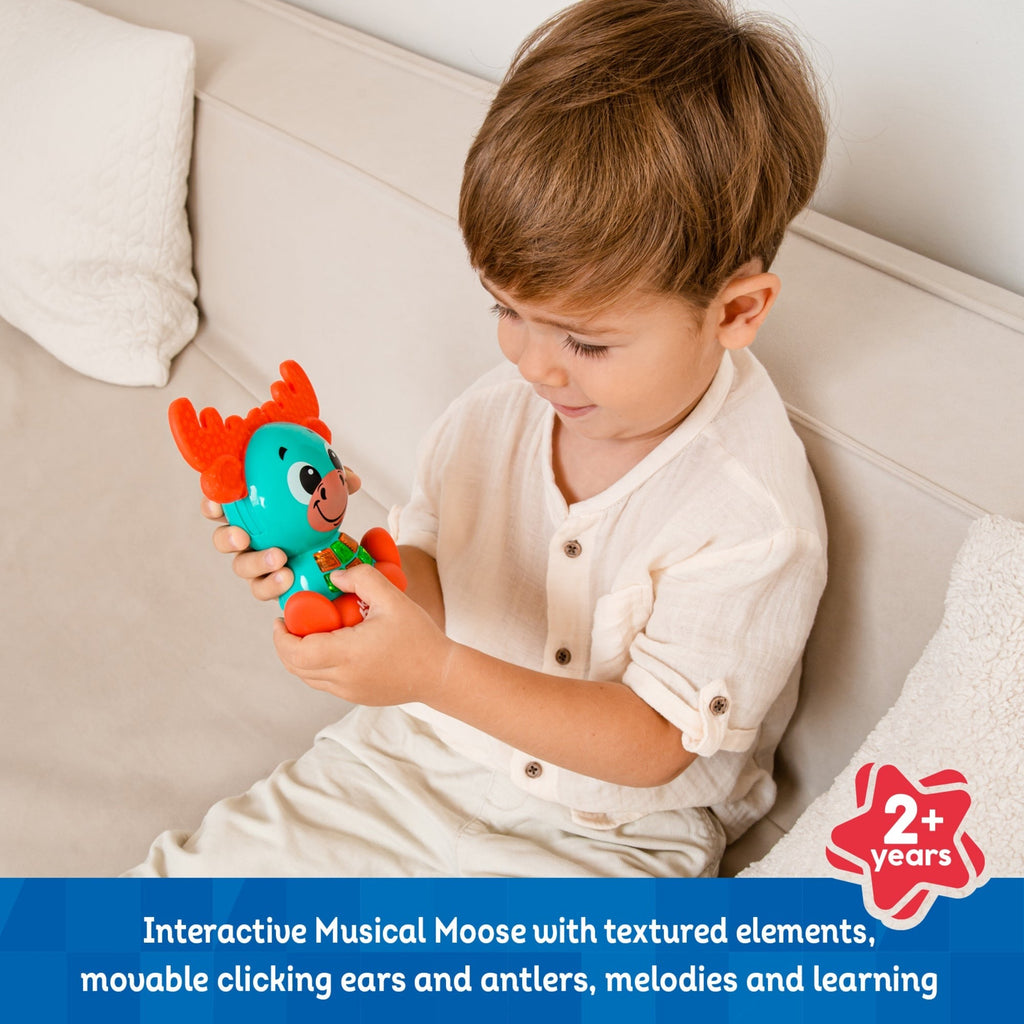 Kids Hits Babykins Moose Interactive Lights & Sounds Musical Toy With ABC & Counting