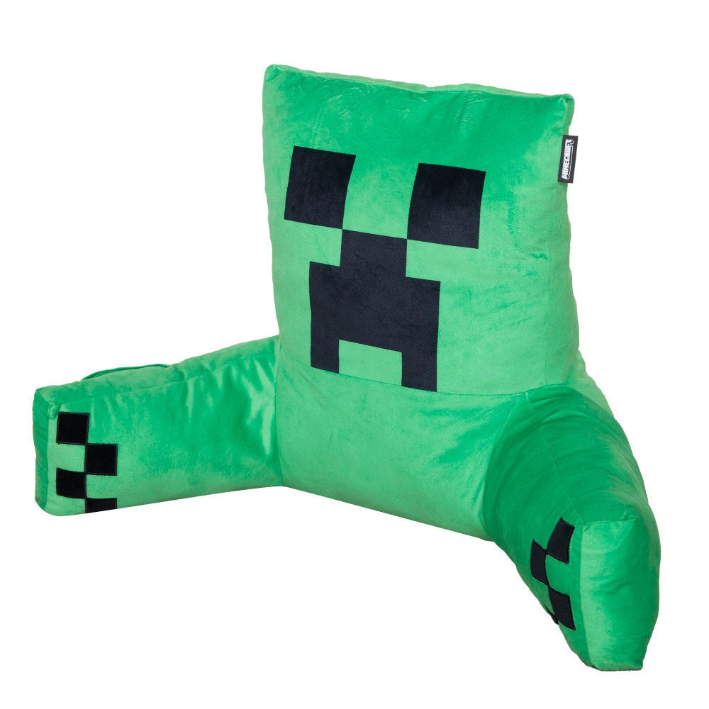 Minecraft Creeper Character Lounge Relax Pillow with Armrests
