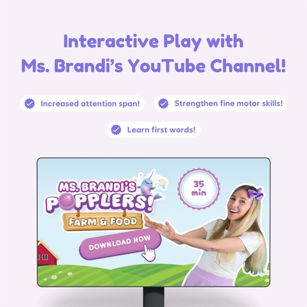 Ms. Brandi's Popplers - Fidget Game - Educational Farm & Food Game