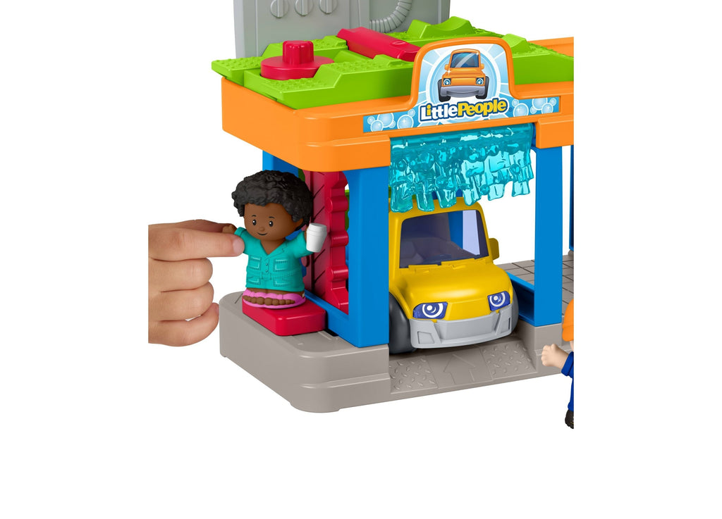 Fisher-Price Little People Fillin' Fun Service Station Folding-Ramp Playset