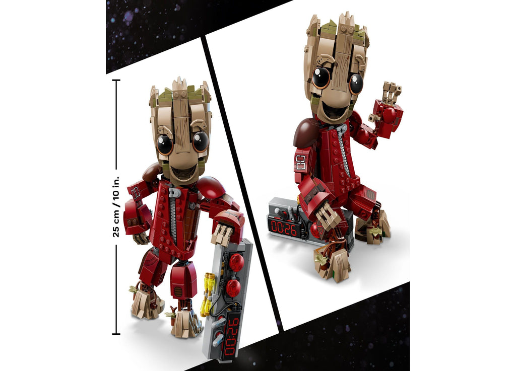 LEGO Marvel Ravager Jumpsuit Groot Kids Building Set - 604 Pieces
