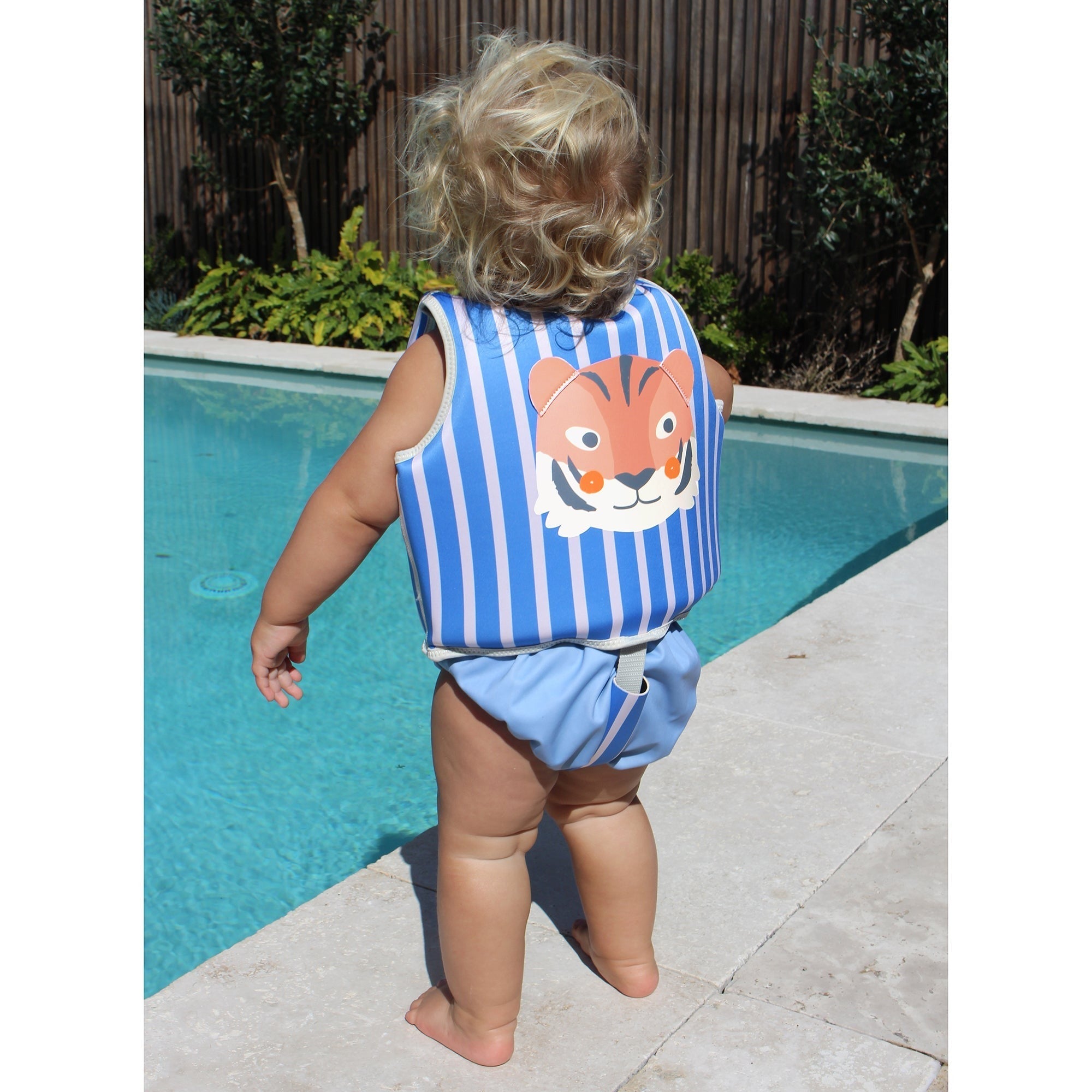 Sunnylife Tino The Tiger Float Vest With Adjustable Safety Strap