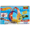 Hot Wheels Energy Track Launcher Set With Double Loops