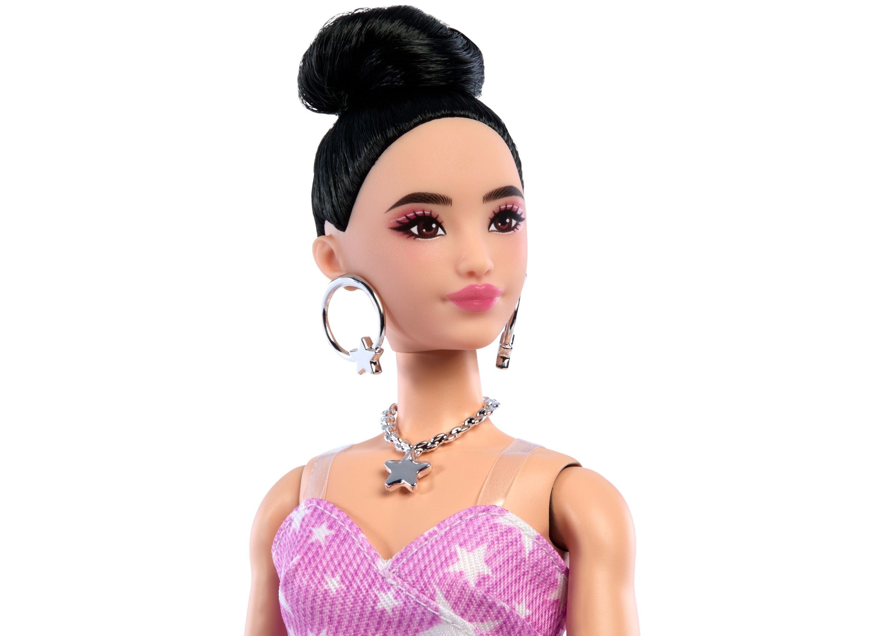 Barbie Deluxe Style Fashion Doll - Denim Star-Print Dress