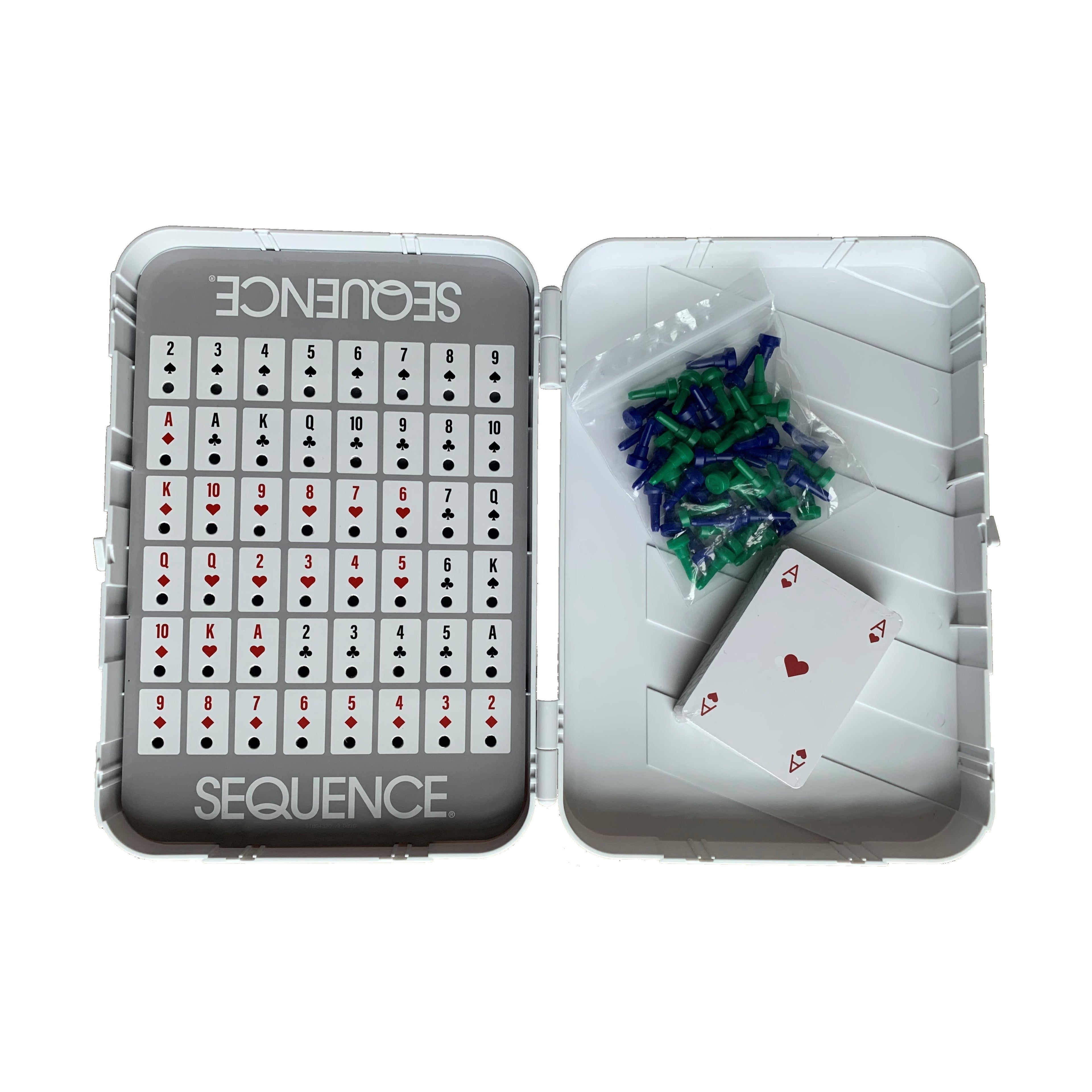 Sequence Travel Edition Strategy Card Game With Pegs And Portable Case