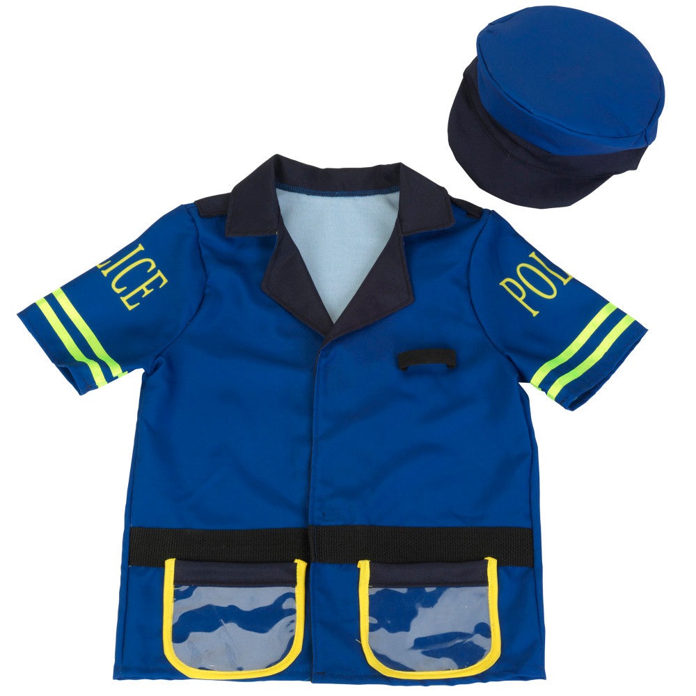 Klein 7pc PRO Police Costume Set - Blue & Yellow - Kids Ages 3+