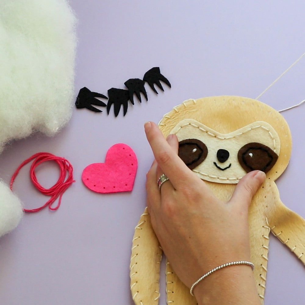 Art 101 DIY Sloth Sewing Kit - Create Your Own Stuffed Animal