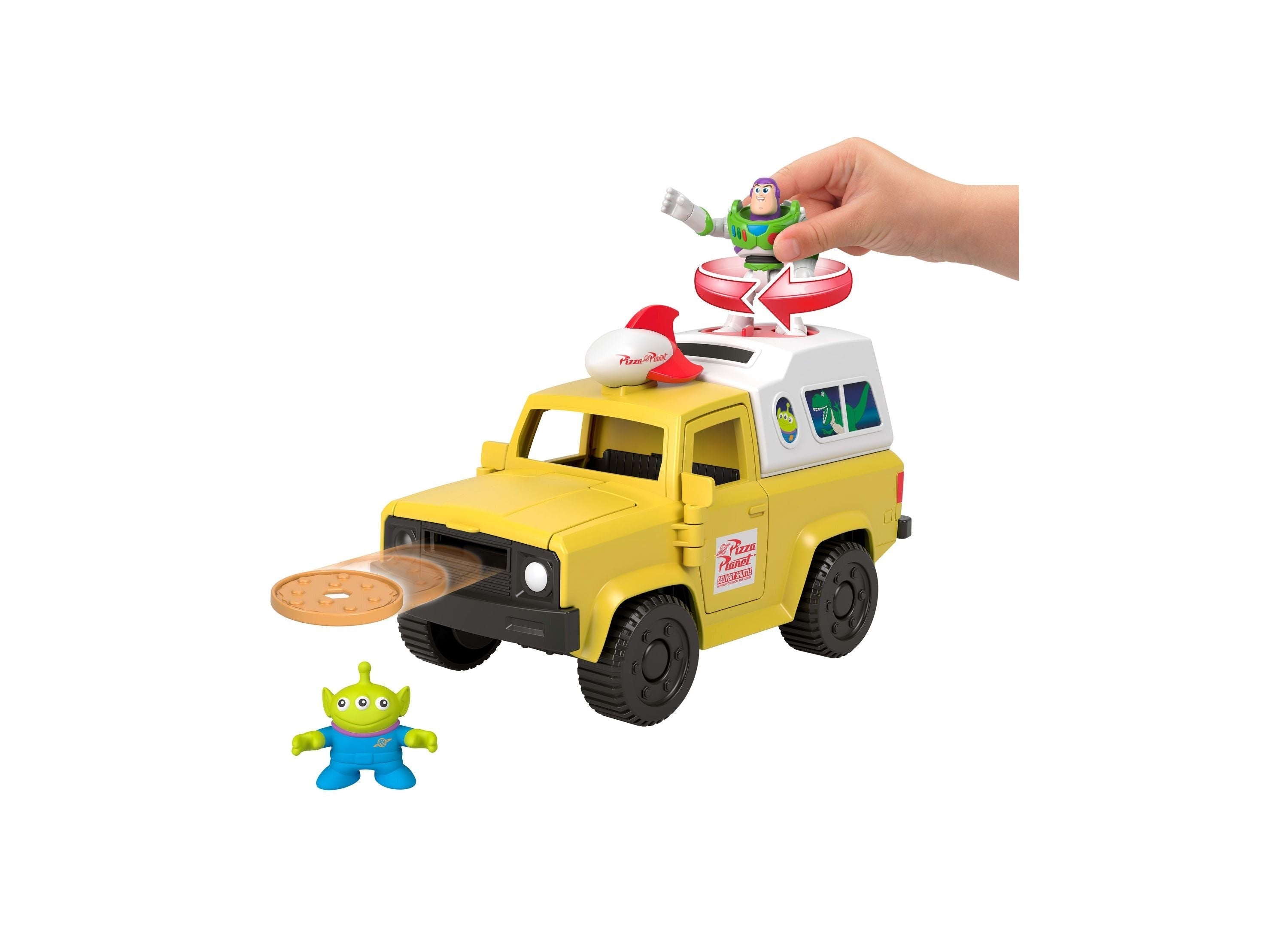 Imaginext Toy Story Pizza Planet Truck with Buzz Lightyear and Alien Figures