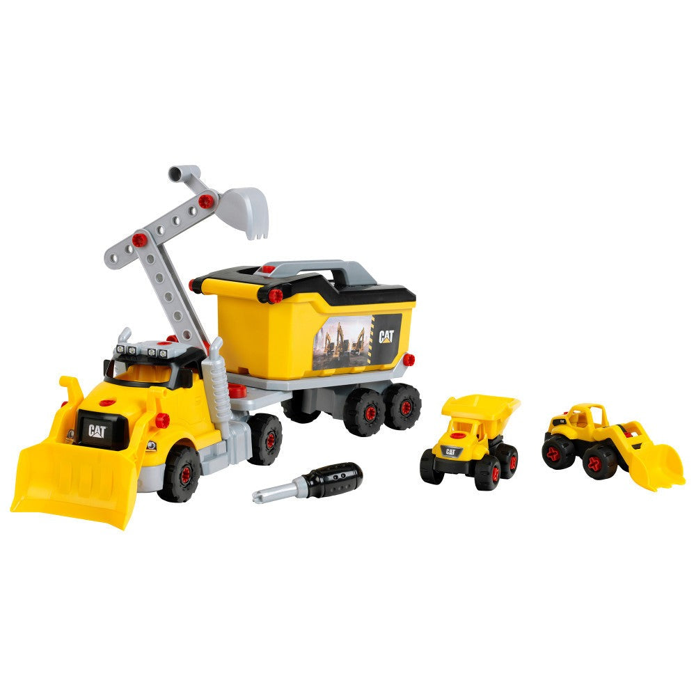 CAT 4-In-1 Screw Truck Construction Toy Set By Theo Klein