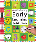 Spiral-Bound Early Learning Activity Book with Wipe-Clean Pens