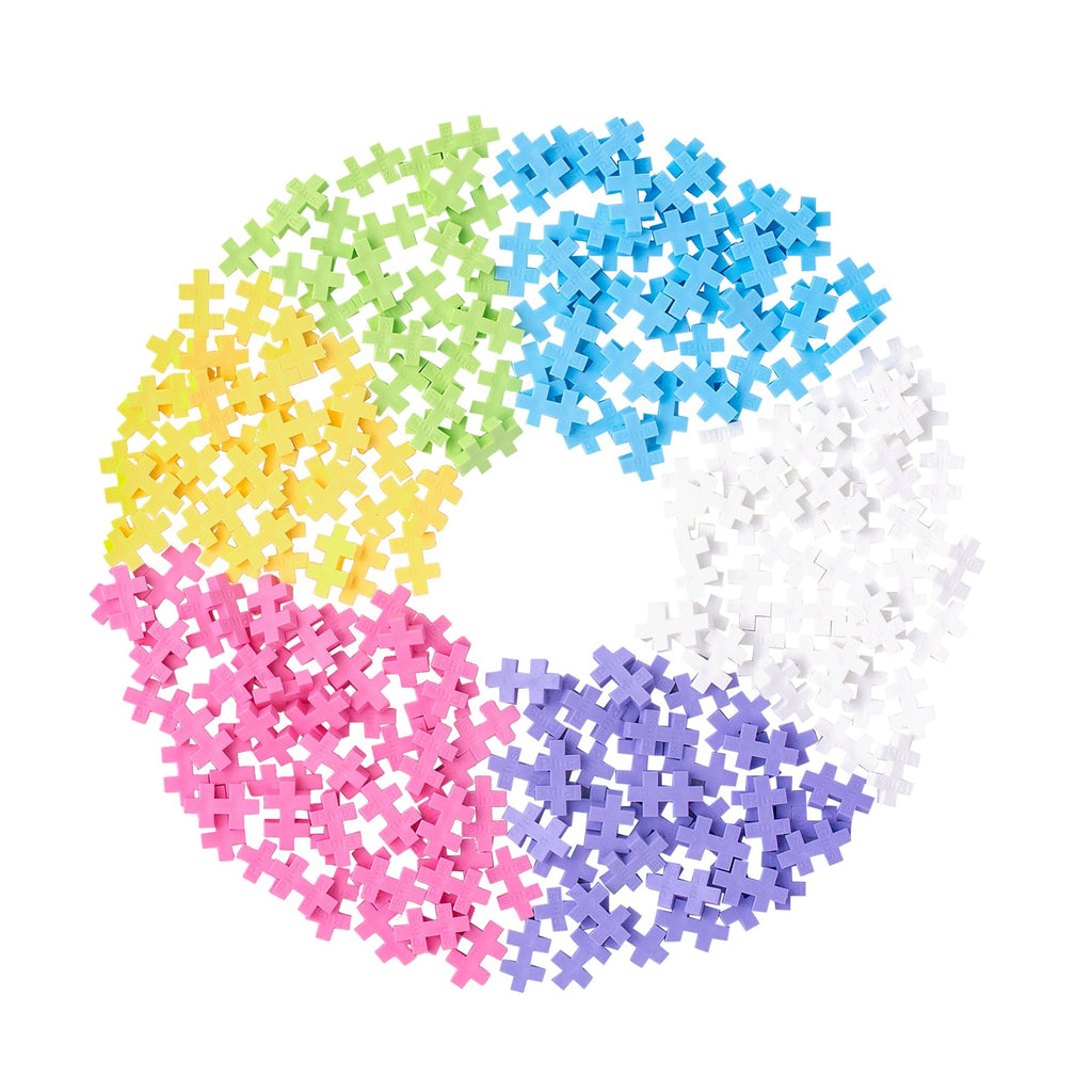 Plus-Plus Pastel 240-Piece Building Set - Creative Open-Ended Play Tube