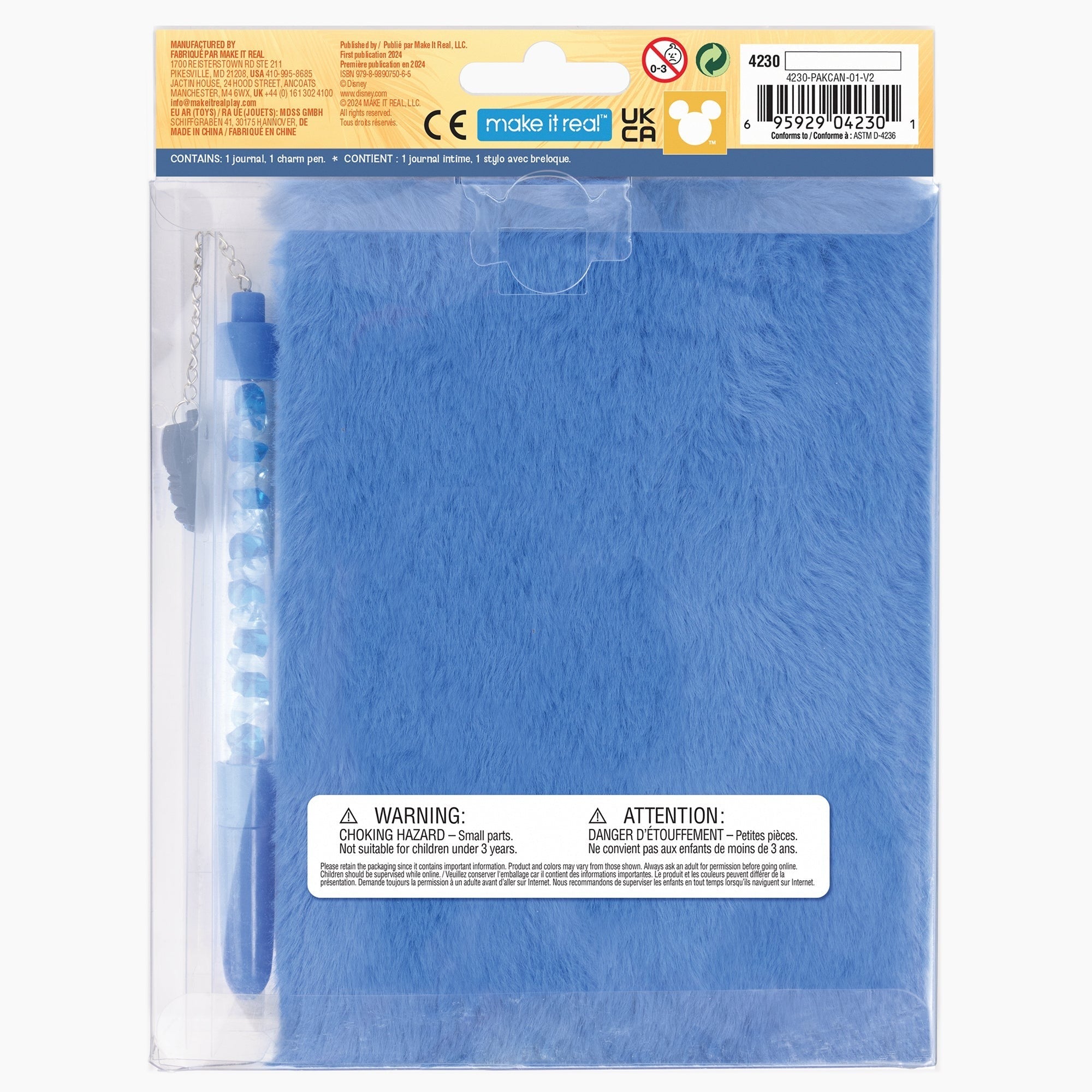 Make It Real Cool Vibes Fuzzy Stitch Journal & Charm Pen Set