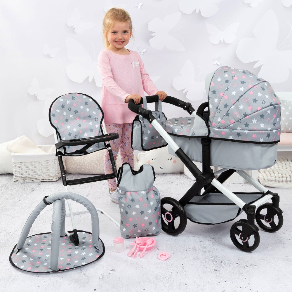 Bayer Design Xeo Dolls Pram and Accessories Set - Playtime Magic