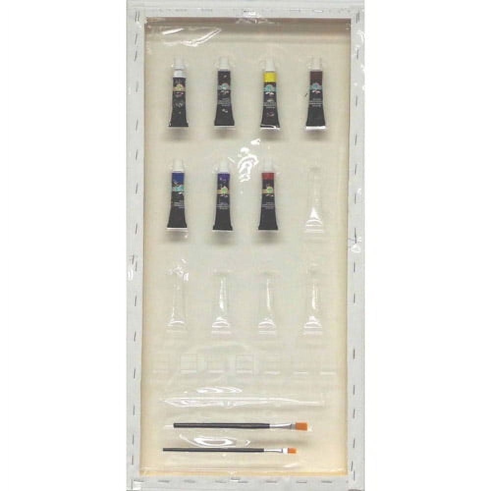 Paintadoodle DIY Vase of Flowers Canvas Painting Kit - 12x24
