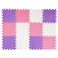 Easy Playhouse 12-Piece Soft Foam Interlocking Floor Tiles Play Mat For Babies And Toddlers