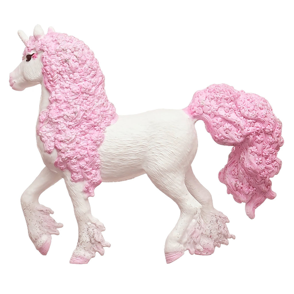 Schleich Bayala Flower Unicorn Mare 5.5-Inch Fantasy Figurine With Silver Glitter
