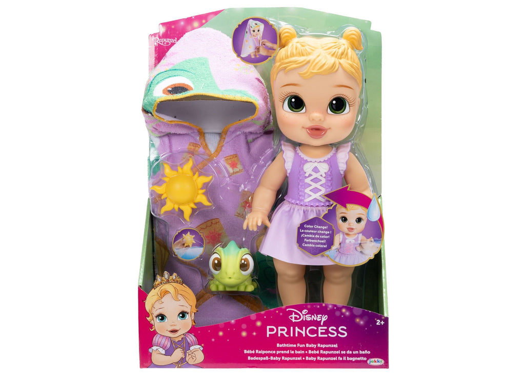 Disney Princess Rapunzel 12-Inch Bathtime Doll With Water Squirters