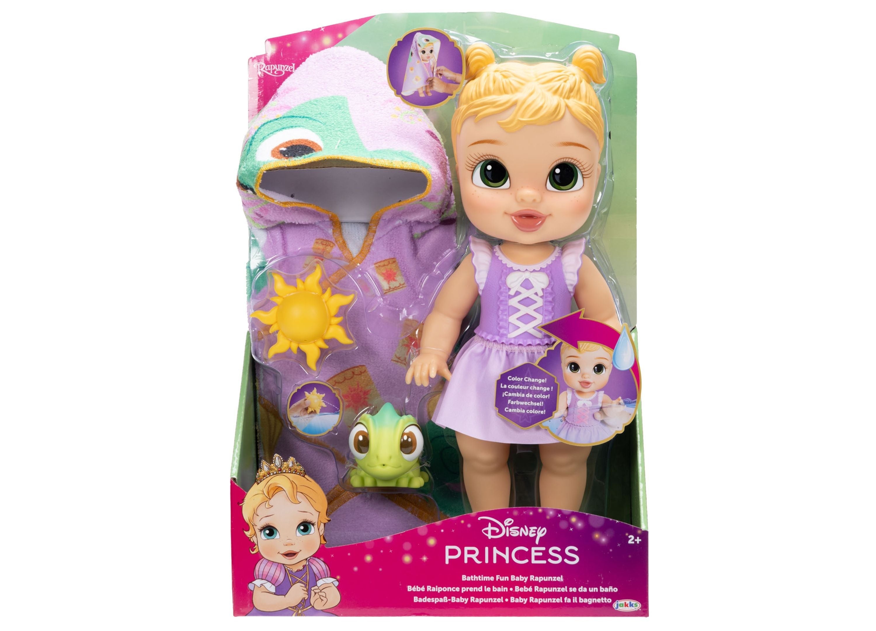 Disney Princess Rapunzel 12-Inch Bathtime Doll With Water Squirters
