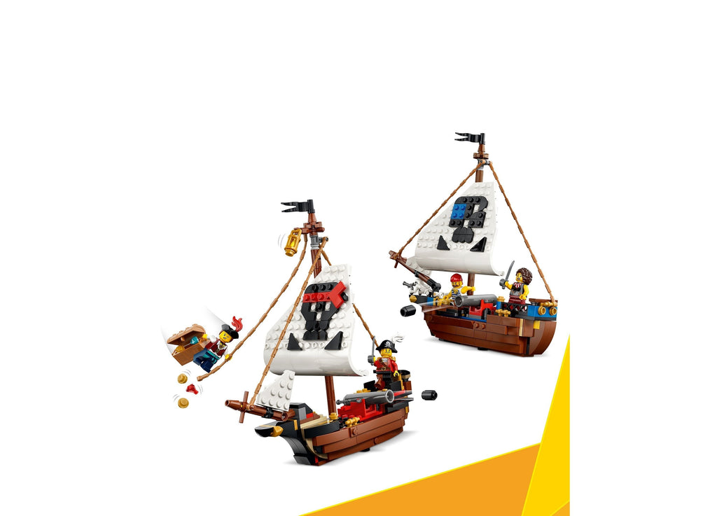 LEGO Creator 3-in-1 Iconic Pirate Ship 1,074-Piece Building Set