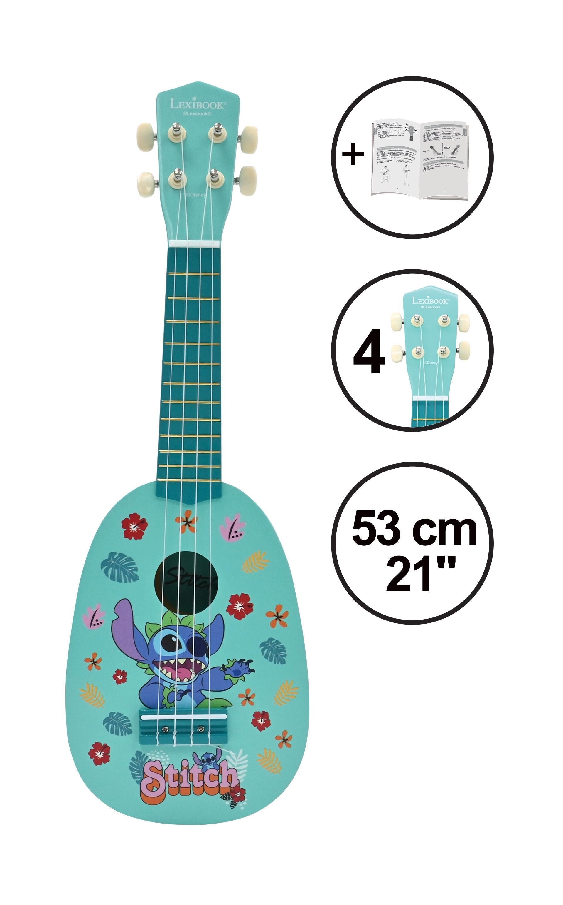 Stitch Themed Wooden Ukulele - Nylon String Music Maker