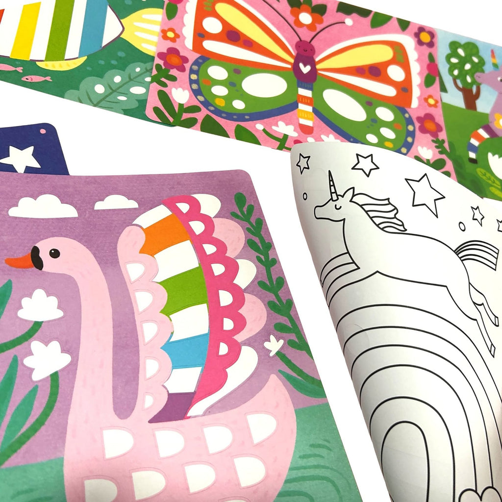OOLY Whimsical World Foil-tastic Art & Coloring Set - DIY Craft for Kids 6+