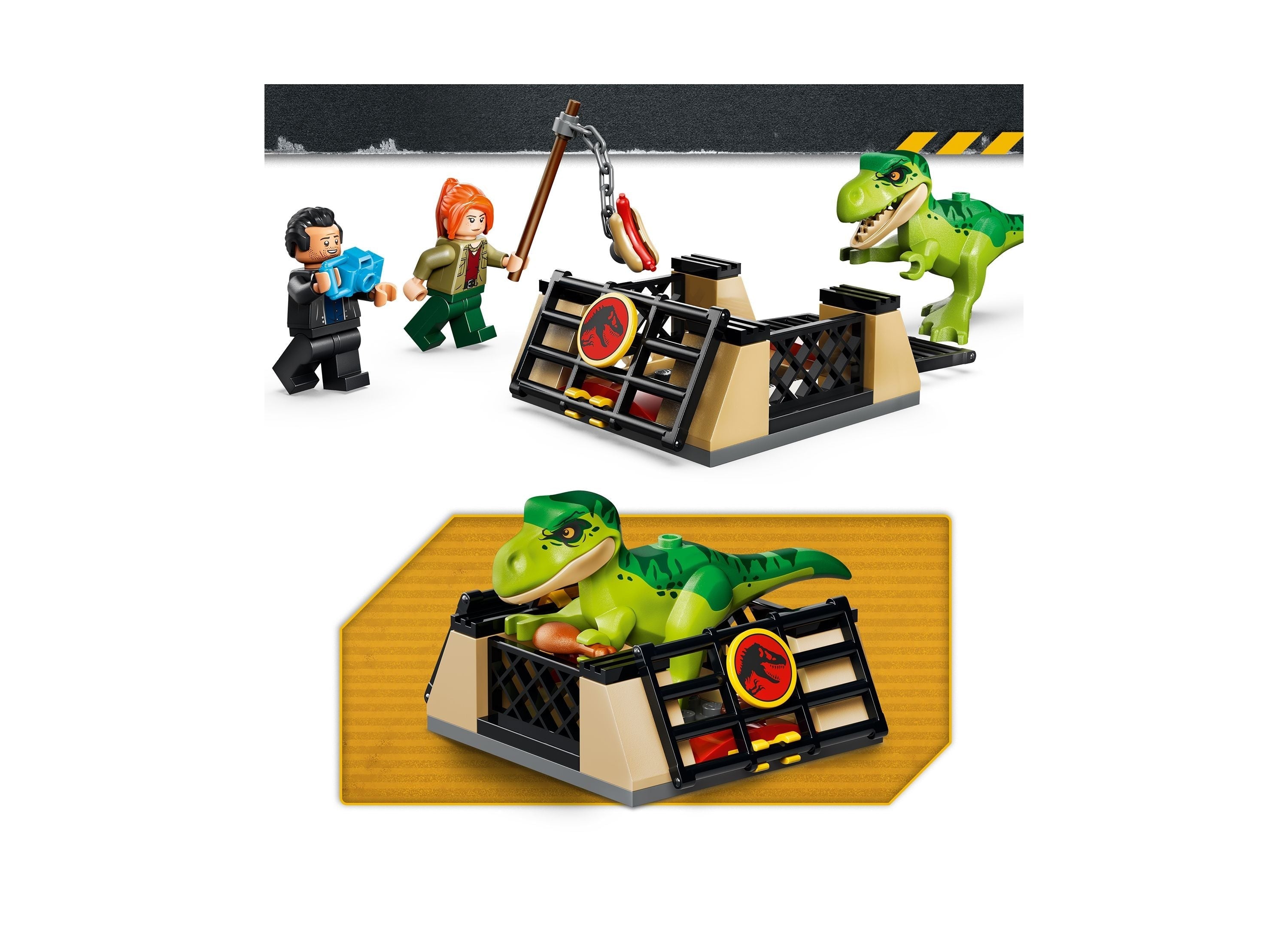 LEGO Jurassic World Young T. rex Transport Truck 115-Piece Building Set