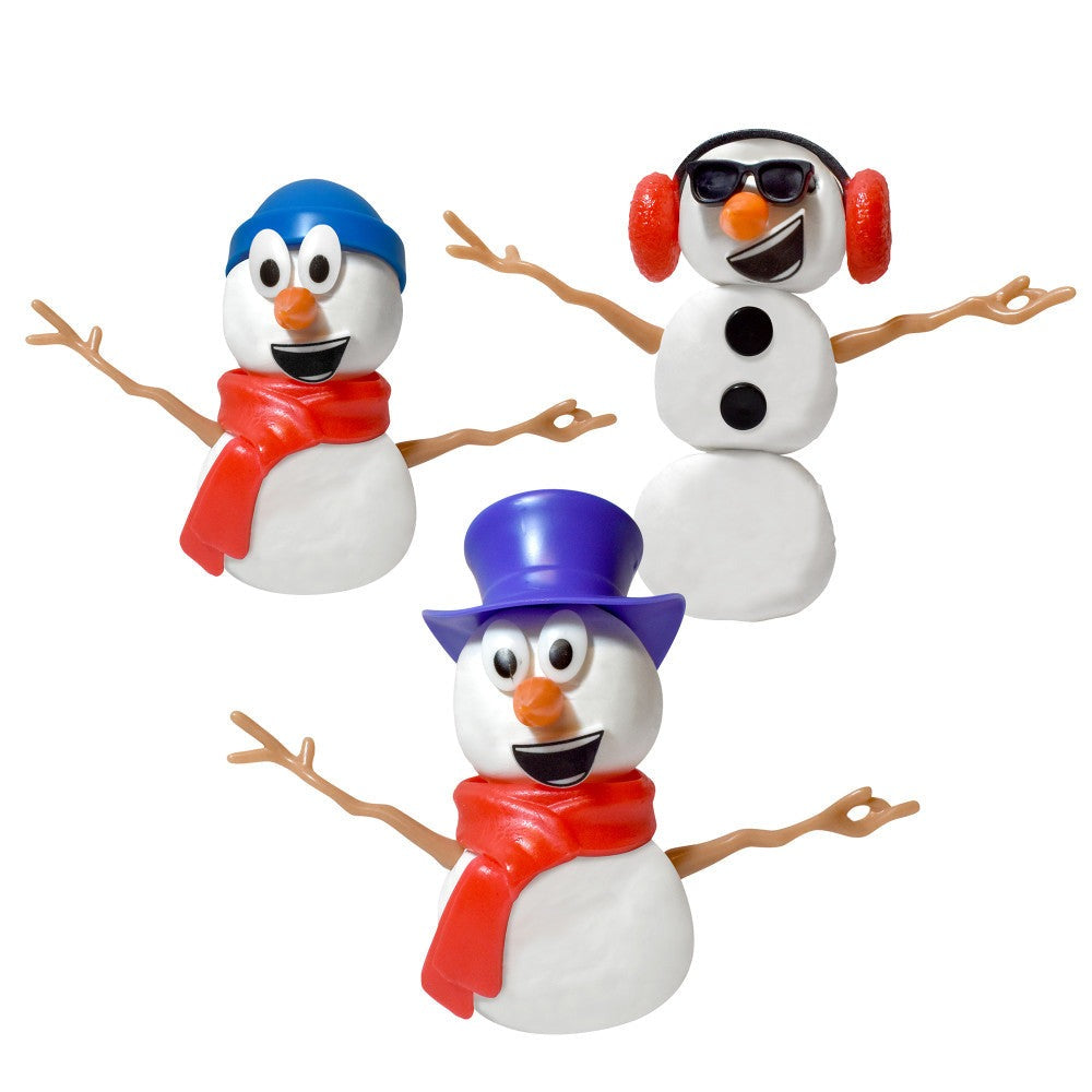 Build Buddiez Snowman Foam Craft Kit 3-Pack – Create, Play, Display for Kids 5+