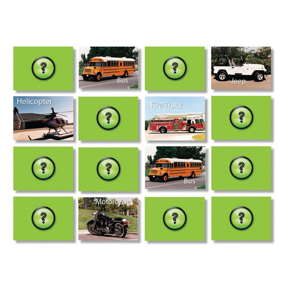 Stages Learning Photographic Memory Match Game - Vehicles Edition - 3 Pack