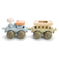 Dantoy BIO Train Set - Eco-Friendly Linking Toy Train Cars for Toddlers