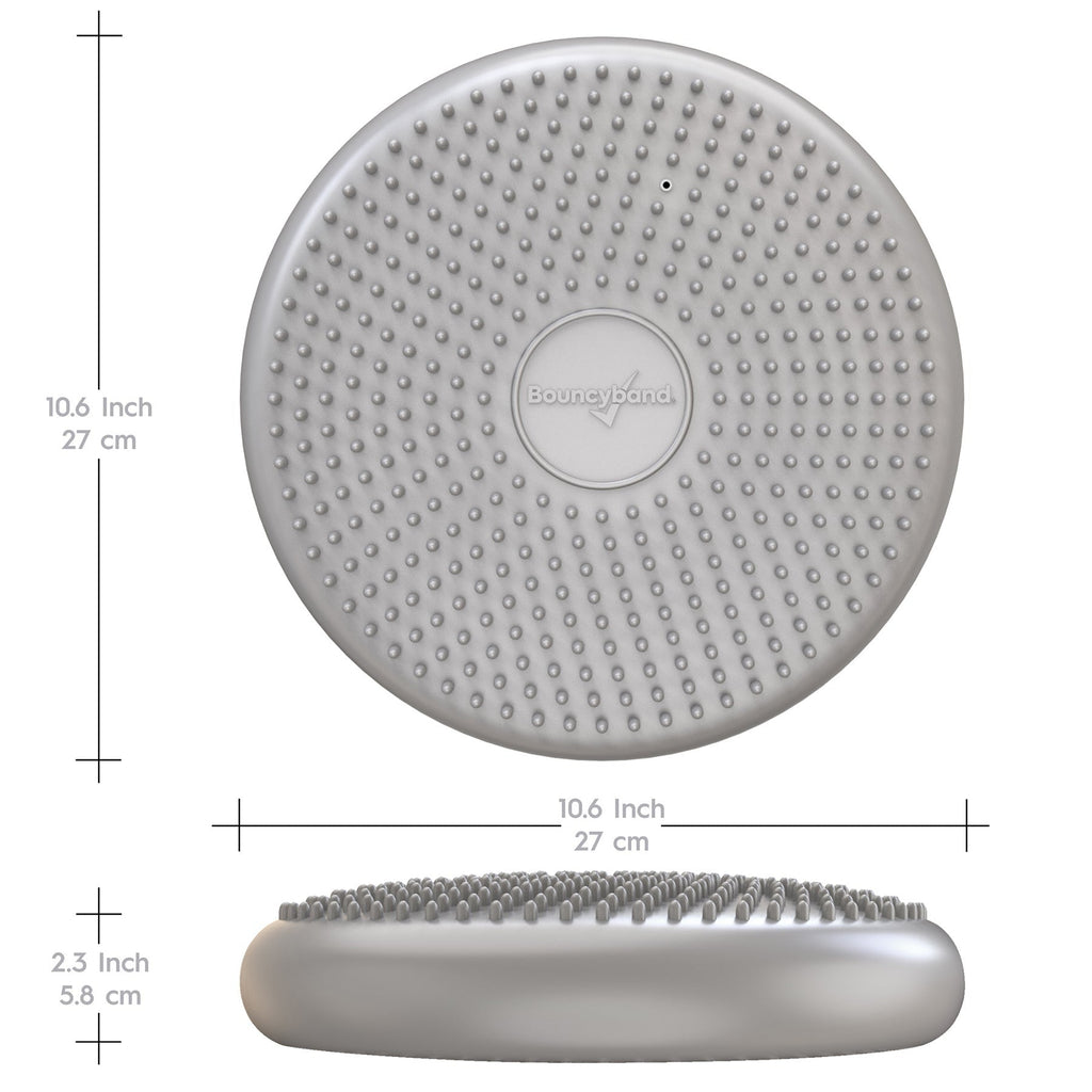 Bouncyband Little Wiggle Sensory Seat Cushion, Silver