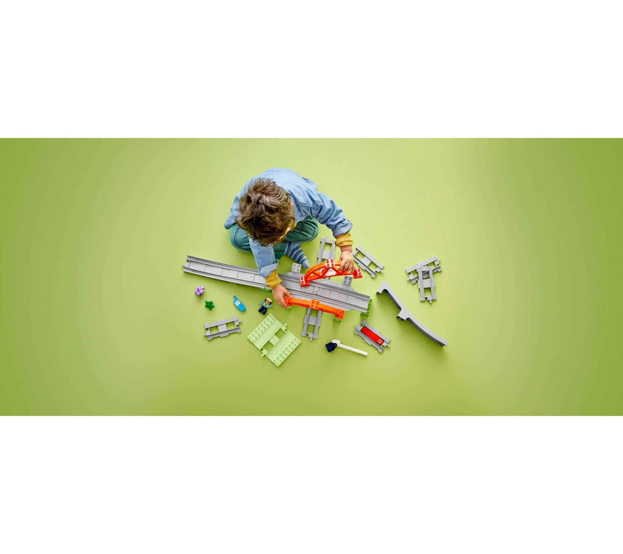 LEGO DUPLO Town 42-Piece Train Bridge and Tracks Set 10426