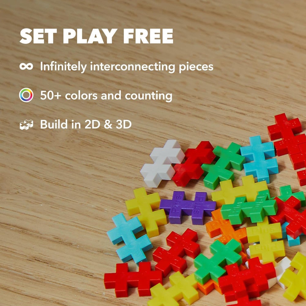 Plus-Plus Super Tube - 500-Piece Neon Mix Building Set - Ages 5+