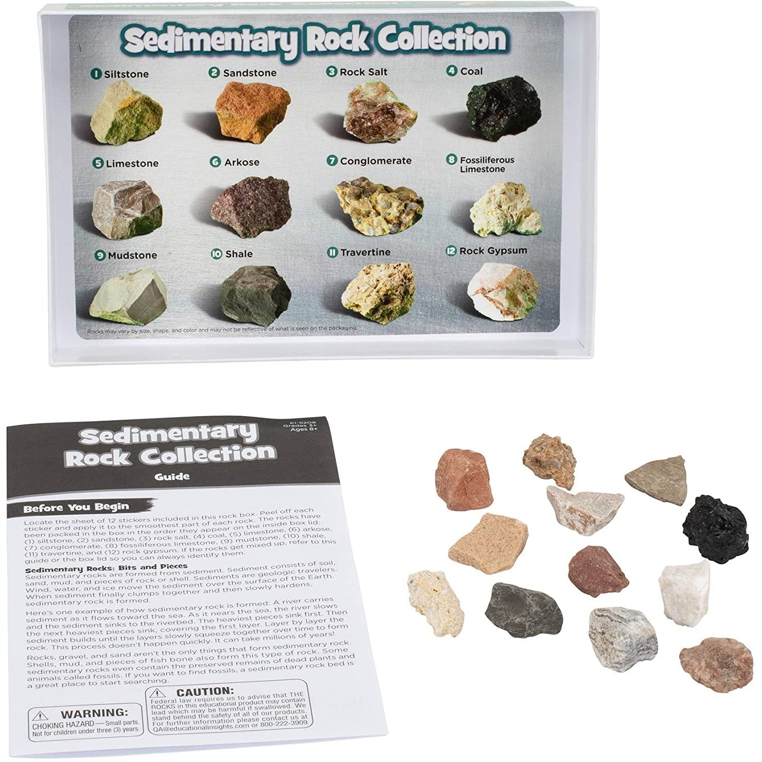 Educational Insights GeoSafari Rock and Fossil Explorer Set - 57 Pieces