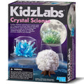 4M KidzLabs Crystal Science Kit - Grow 3 Unique Crystals, DIY STEM Craft