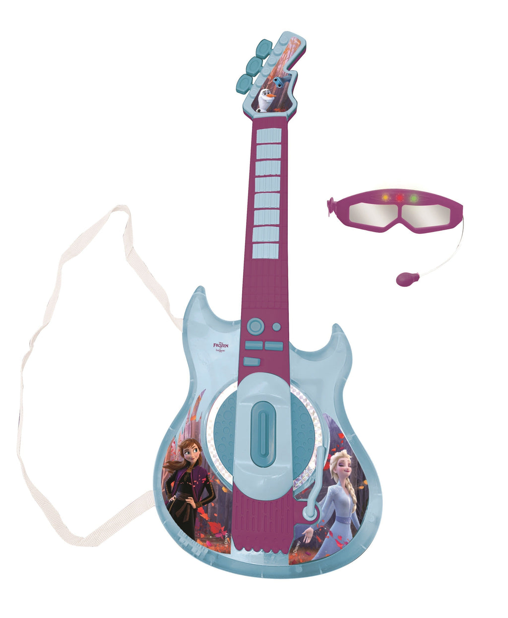 Frozen Electronic Lighting Guitar with Music and Microphone Feature