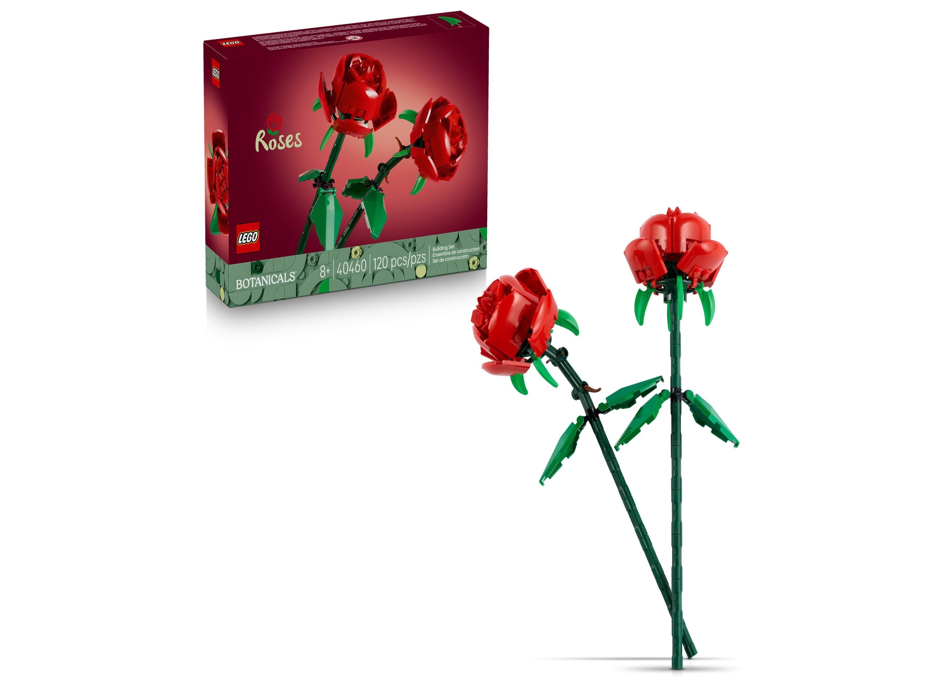 LEGO Roses Botanical Collection Building Set 120 Pieces