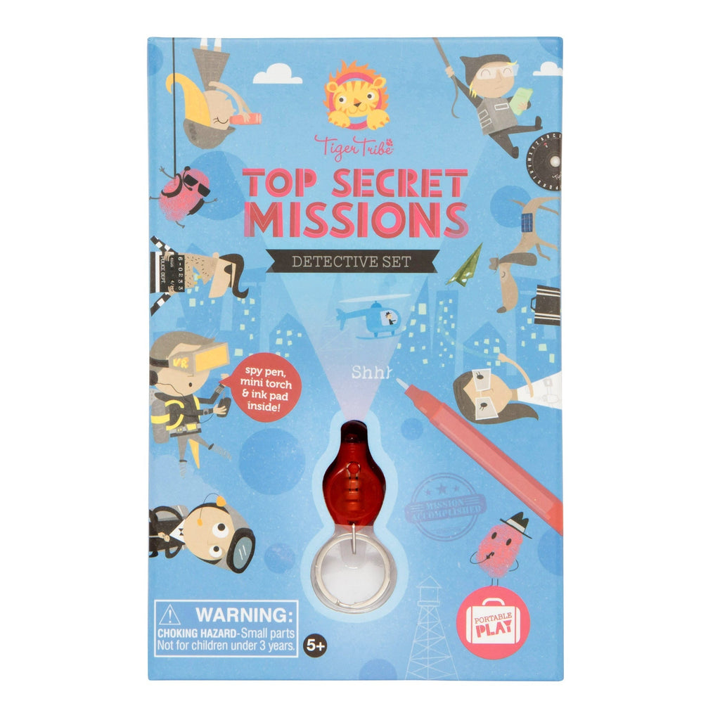 Tiger Tribe 48 Piece Top Secret Missions Detective Set - Spy Adventure for Kids