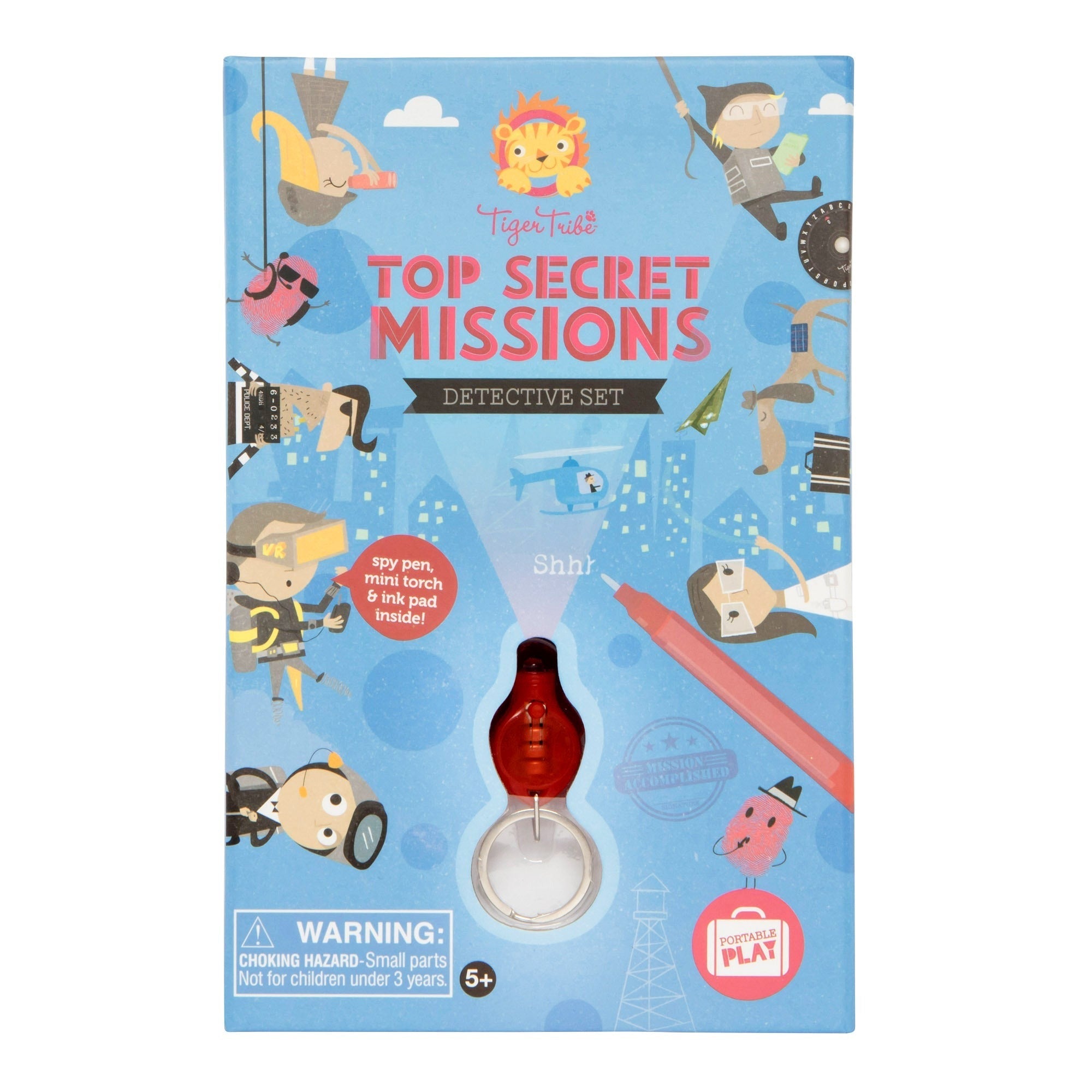 Tiger Tribe 48 Piece Top Secret Missions Detective Set - Spy Adventure for Kids