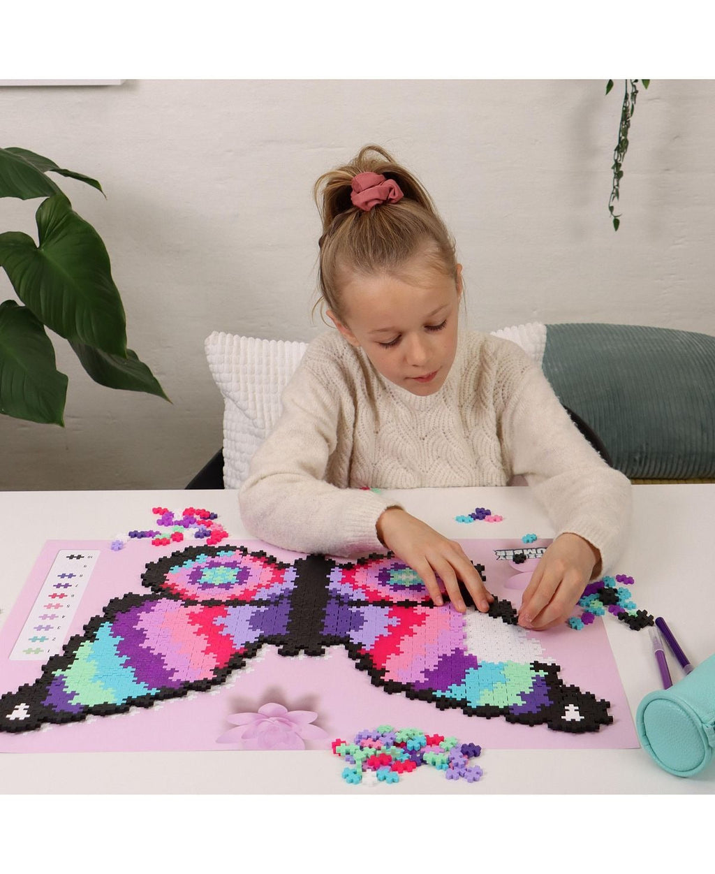 Plus-Plus Puzzle By Number Butterfly Jigsaw - 800 pc
