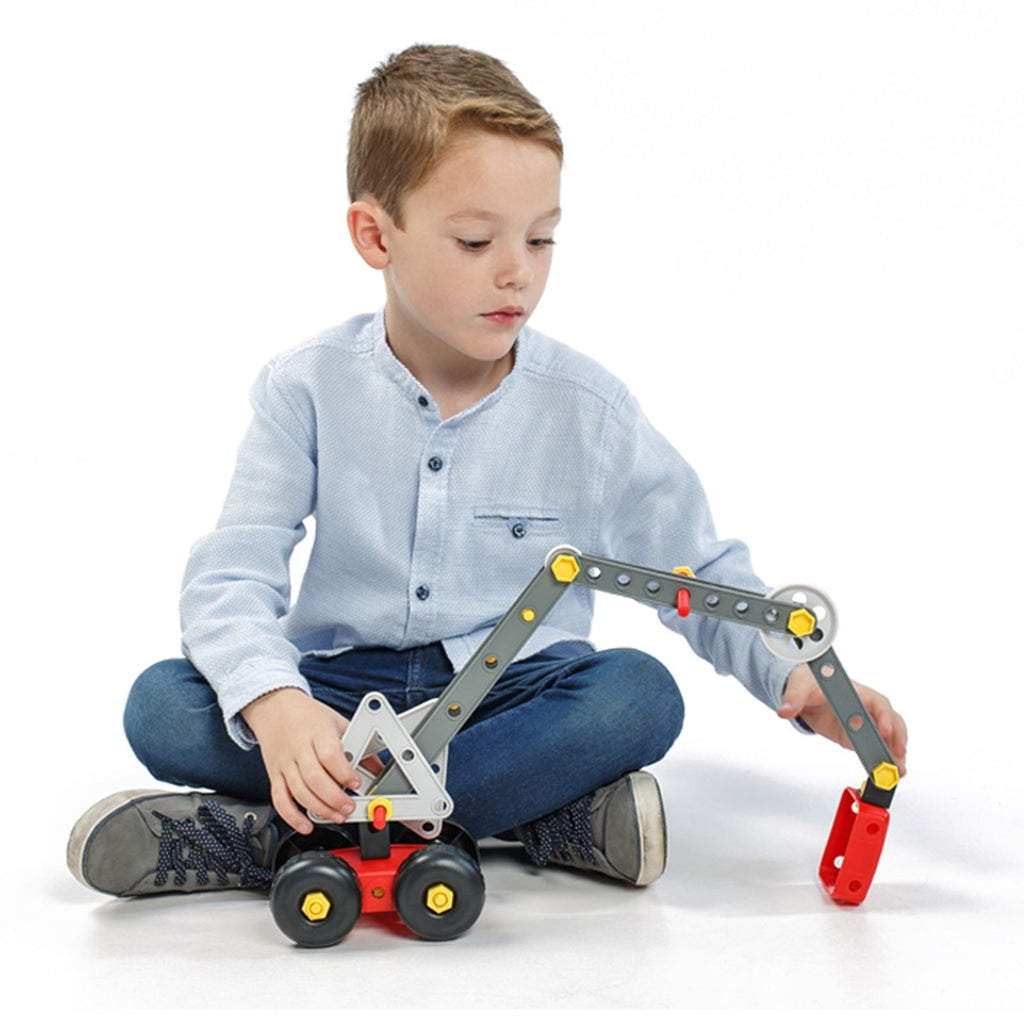 Miniland Educational Mecaniko - 191-Piece Vehicle Building Set