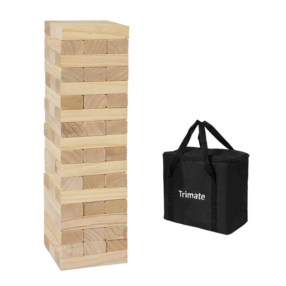 Trimate Tumbling Tower Giant 28" - Double-Sanded Smooth Natural Wood